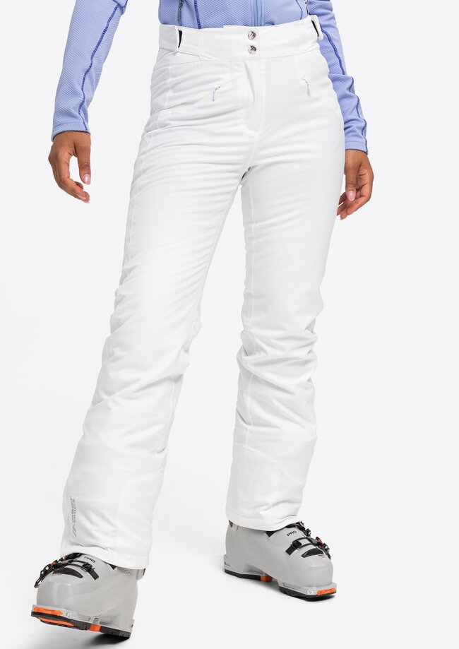 White slim ski sale pants